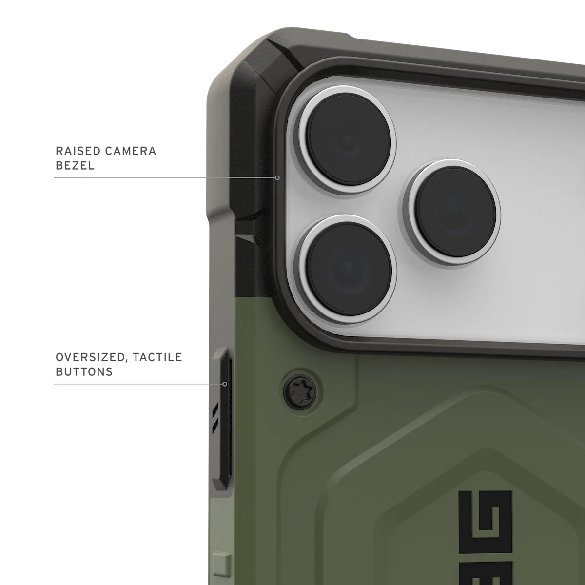 UAG รุ่น Pathfinder (Magsafe) - เคส iPhone 17 Pro Max - สี Olive