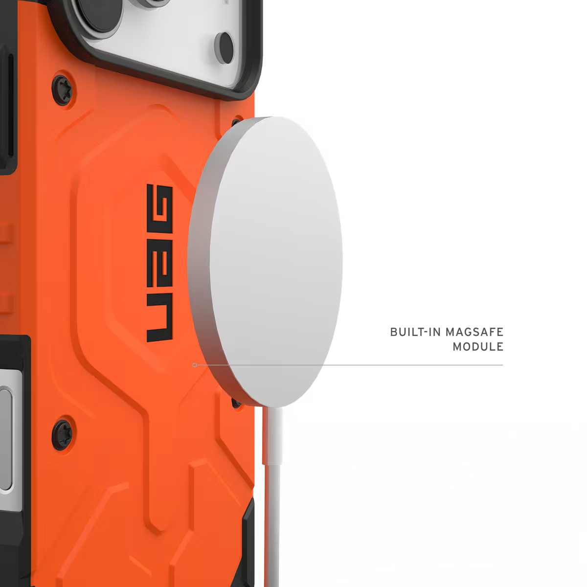 UAG รุ่น Pathfinder (Magsafe) - เคส iPhone 17 Pro Max - สี Orange