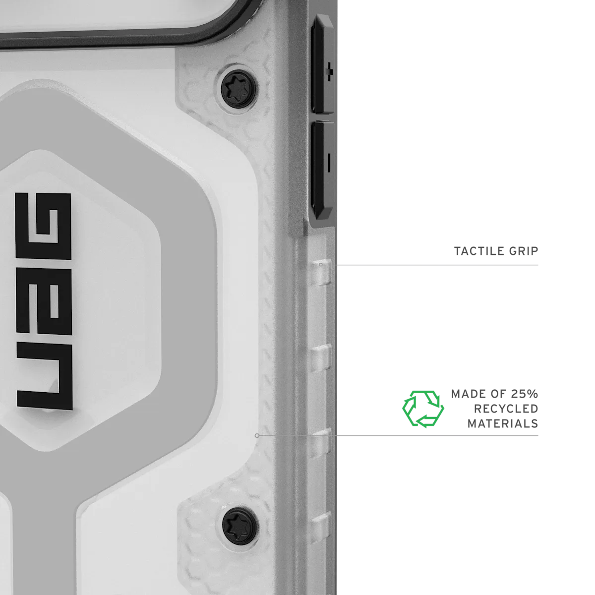 UAG รุ่น Pathfinder Clear (Magsafe) - เคส iPhone 17 Pro Max - สี Ice/Silver