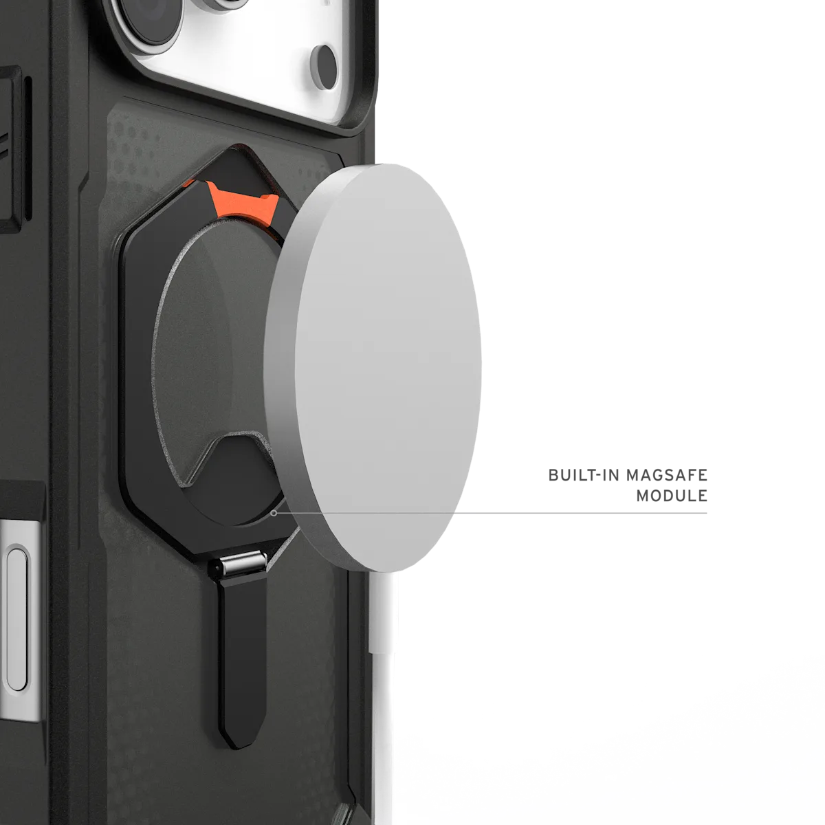UAG รุ่น Plasma XTE (Magsafe) - เคส iPhone 17 Pro Max - สี Black/Pop Orange