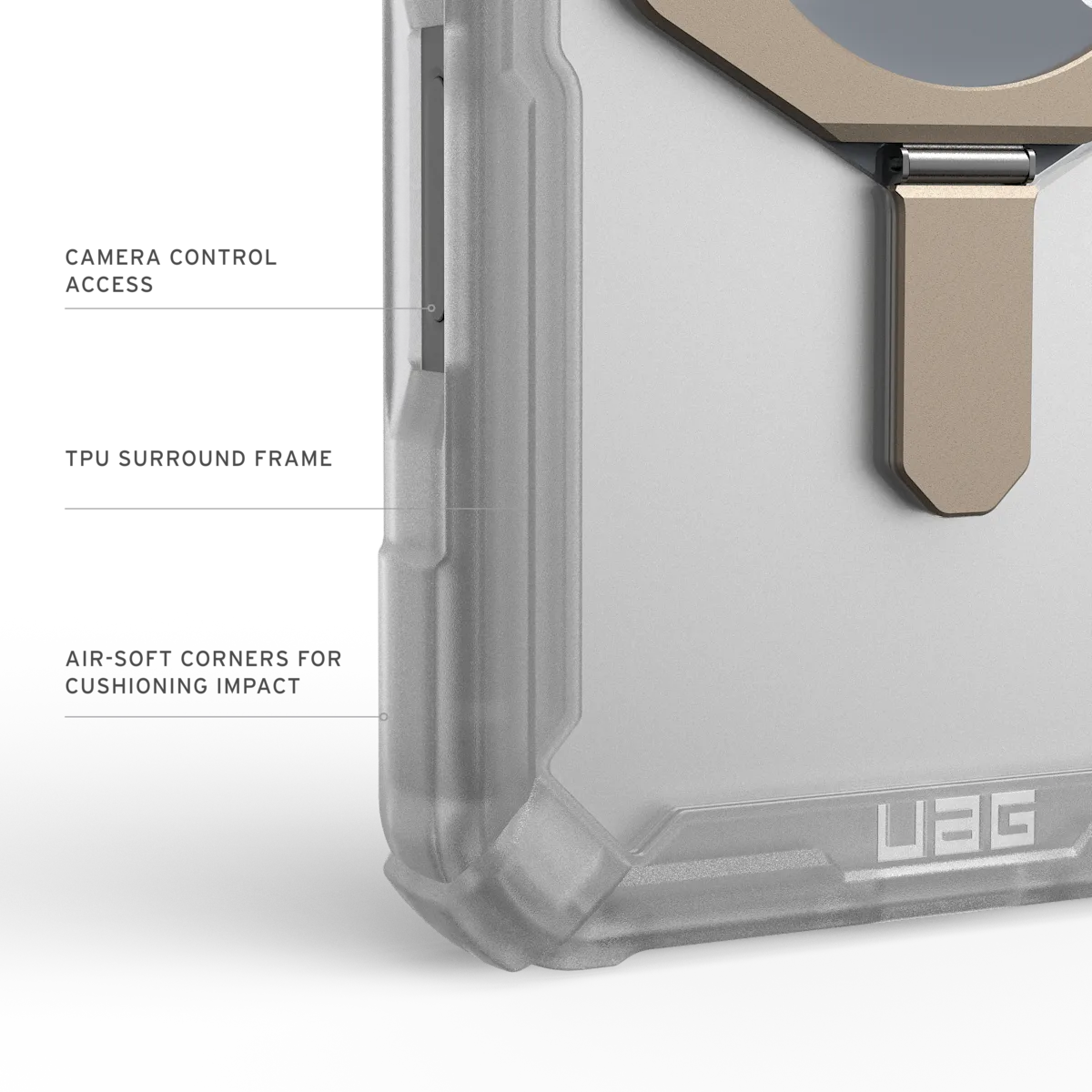 UAG รุ่น Plasma XTE (Magsafe) - เคส iPhone 17 Pro Max - สี Clear/Titanium
