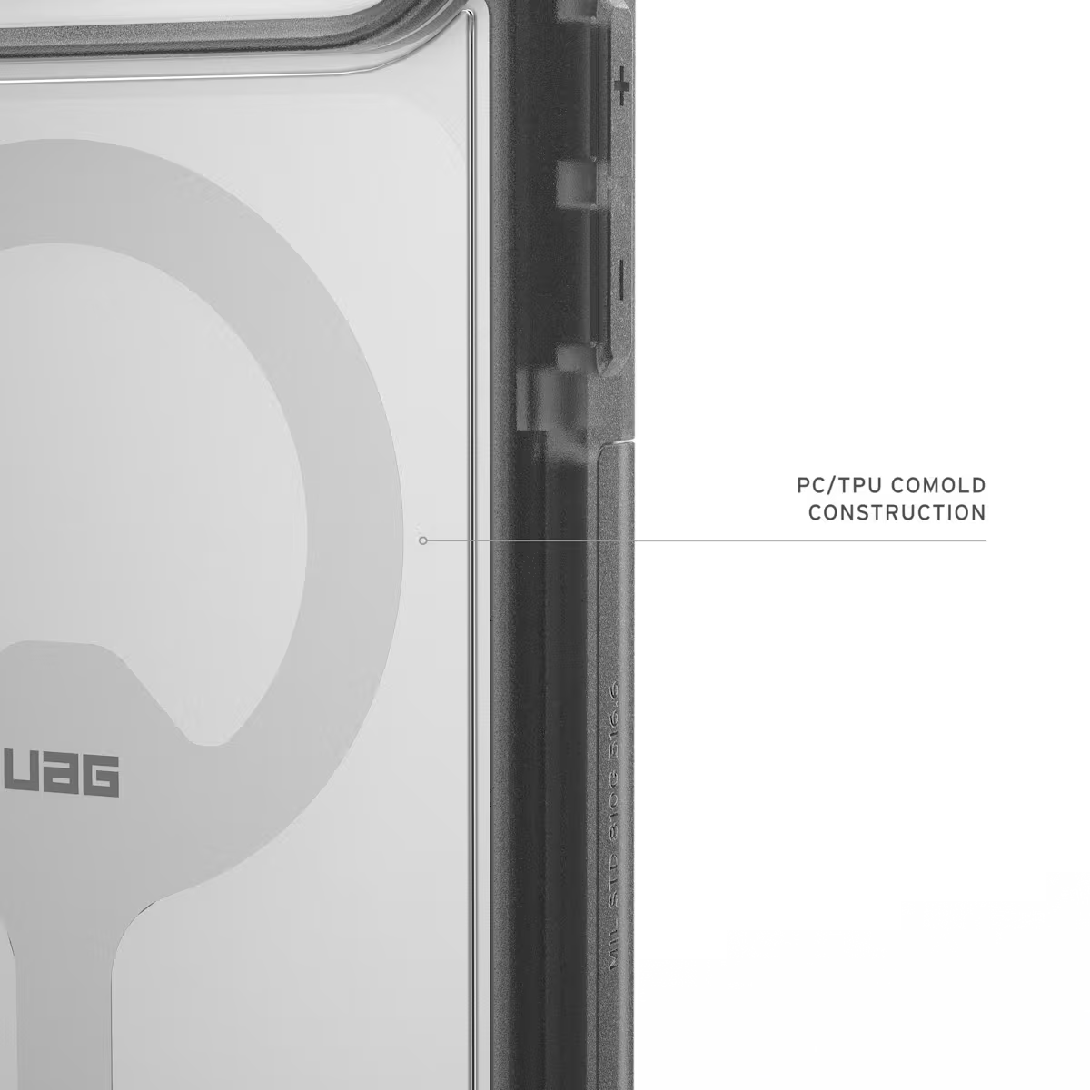 UAG รุ่น Trooper (Magsafe) - เคส iPhone 17 Pro Max - สี Clear/Ash