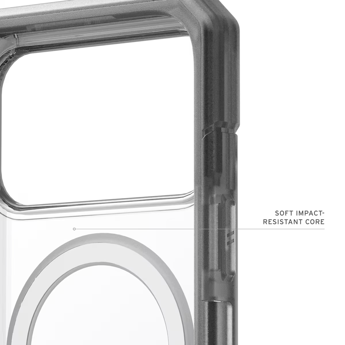 UAG รุ่น Trooper (Magsafe) - เคส iPhone 17 Pro Max - สี Clear/Ash