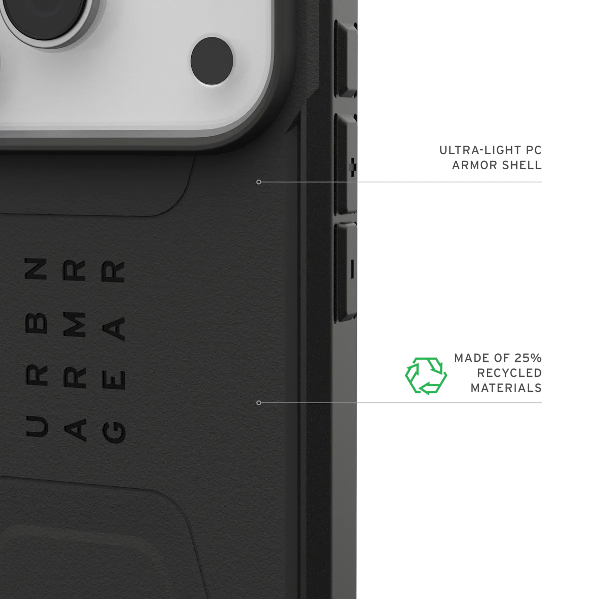 UAG รุ่น Civilian (Magsafe) - เคส iPhone 17 Pro - สี Black