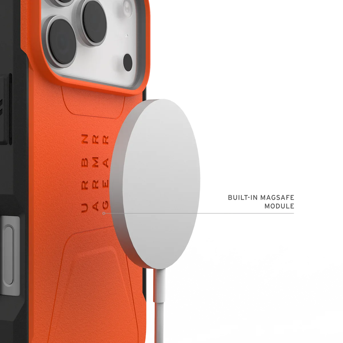 UAG รุ่น Civilian (Magsafe) - เคส iPhone 17 Pro - สี Orange