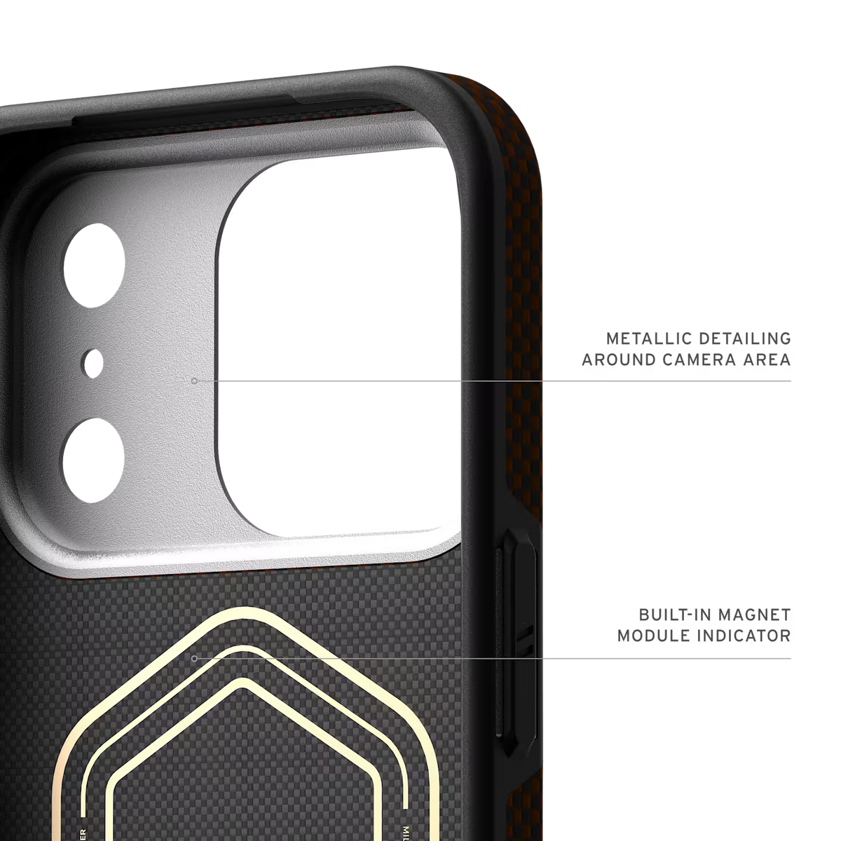 UAG รุ่น Fibr Armr (Magsafe) - เคส iPhone 17 Pro - สี Orange/Charcoal