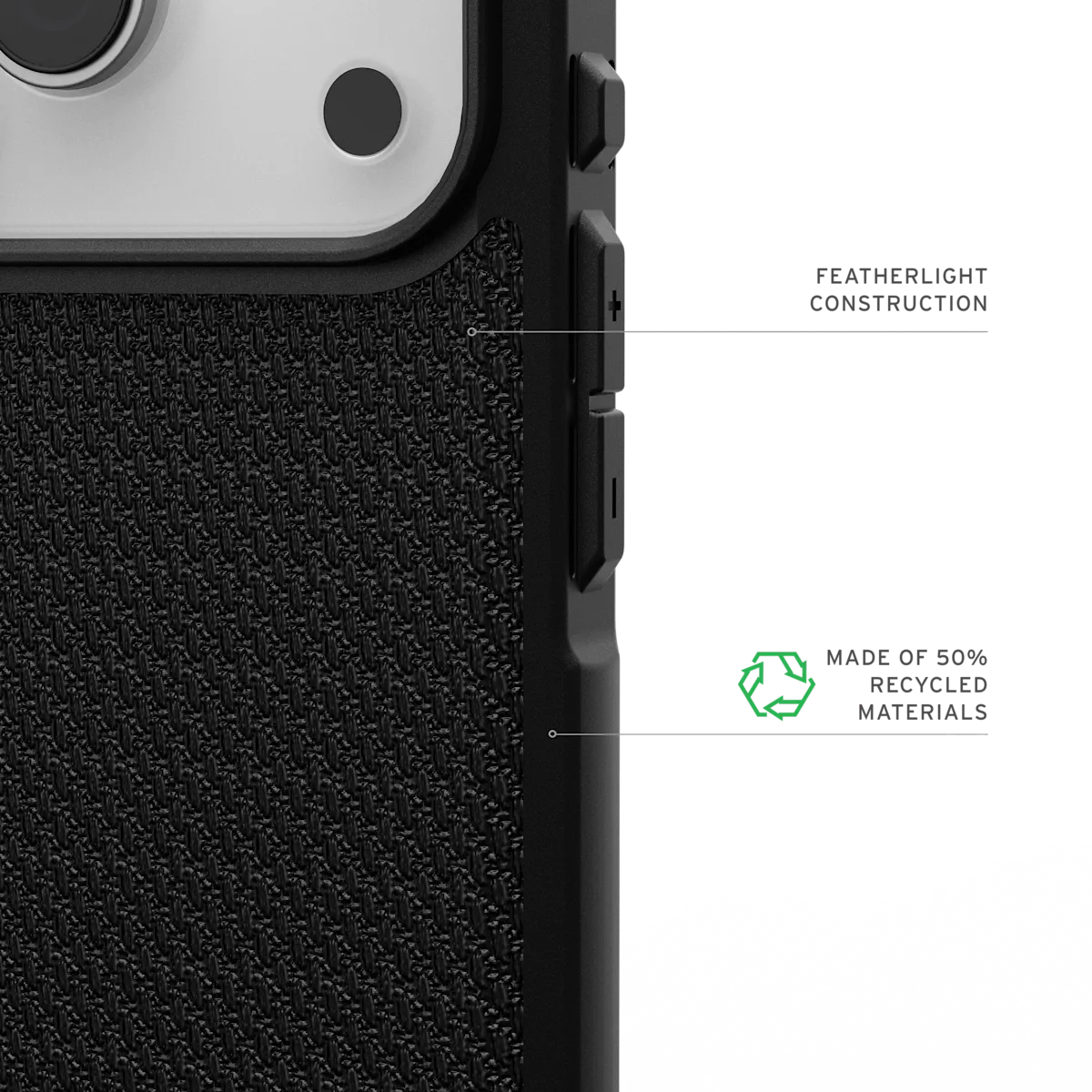 UAG รุ่น Metropolis LT (MagSafe) - เคส iPhone 17 Pro - สี Kevlar Black