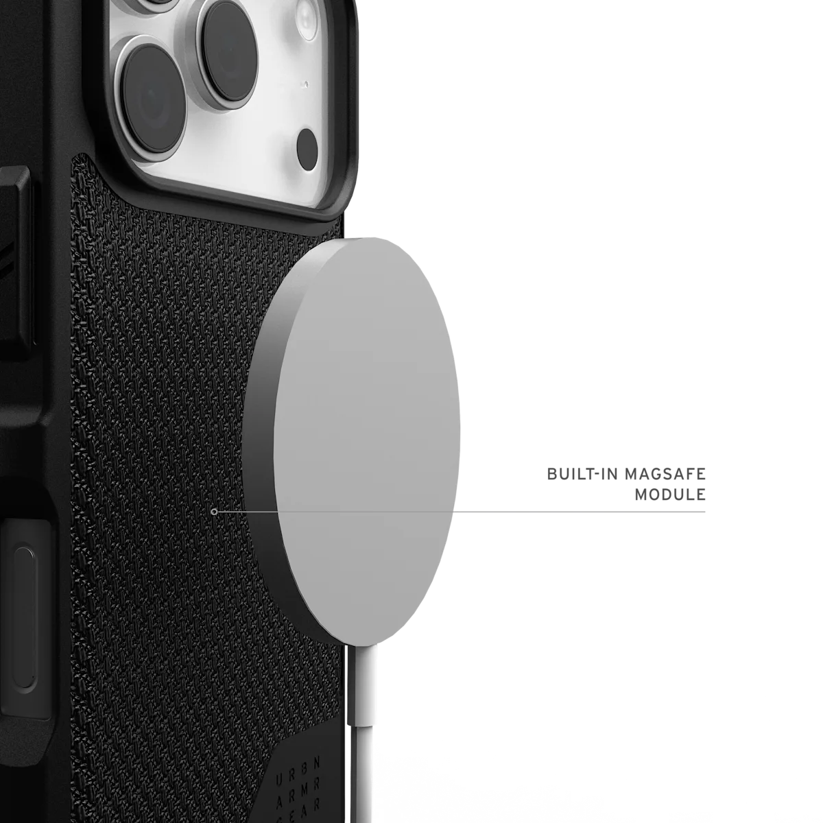 UAG รุ่น Metropolis LT (MagSafe) - เคส iPhone 17 Pro - สี Kevlar Black