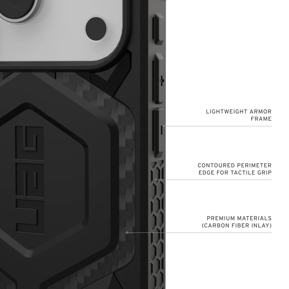 UAG รุ่น Monarch Pro - เคส iPhone 17 Pro - สี Carbon Fiber