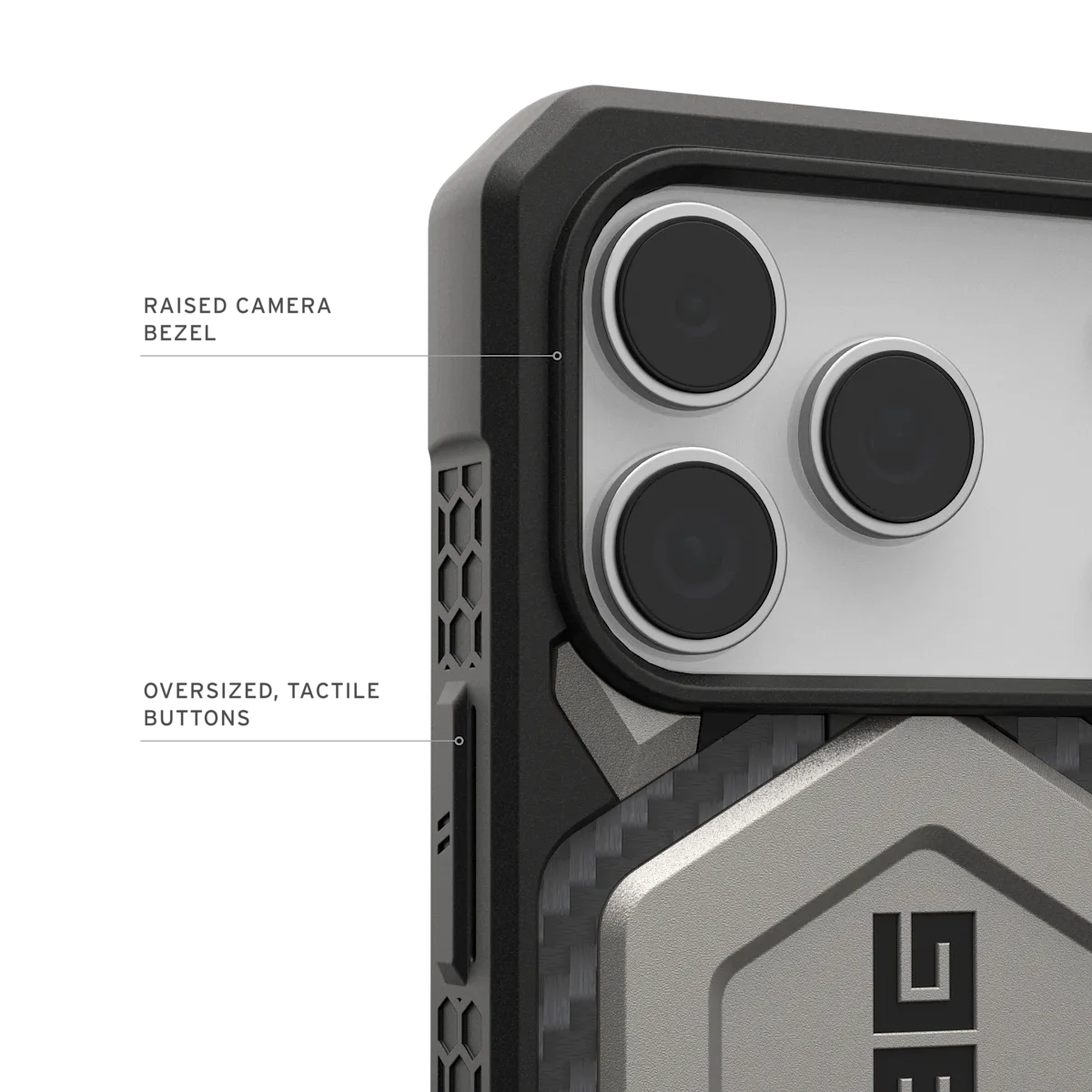 UAG รุ่น Monarch Pro - เคส iPhone 17 Pro - สี Titanium