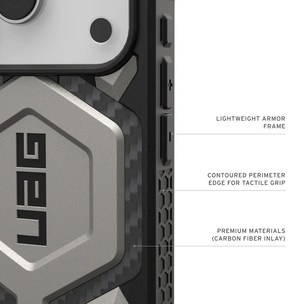 UAG รุ่น Monarch Pro - เคส iPhone 17 Pro - สี Titanium