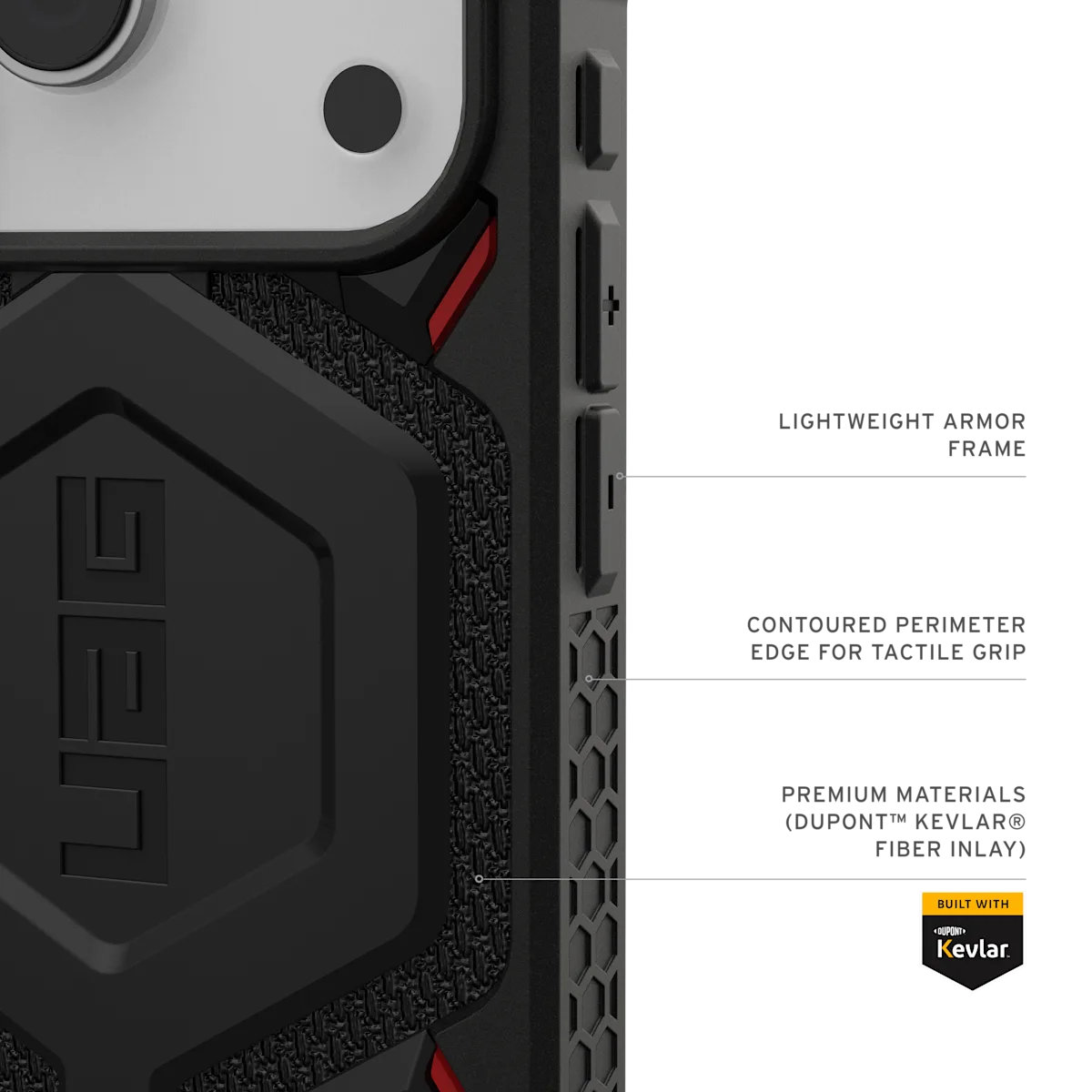 UAG รุ่น Monarch Pro - เคส iPhone 17 Pro - สี Kevlar Black