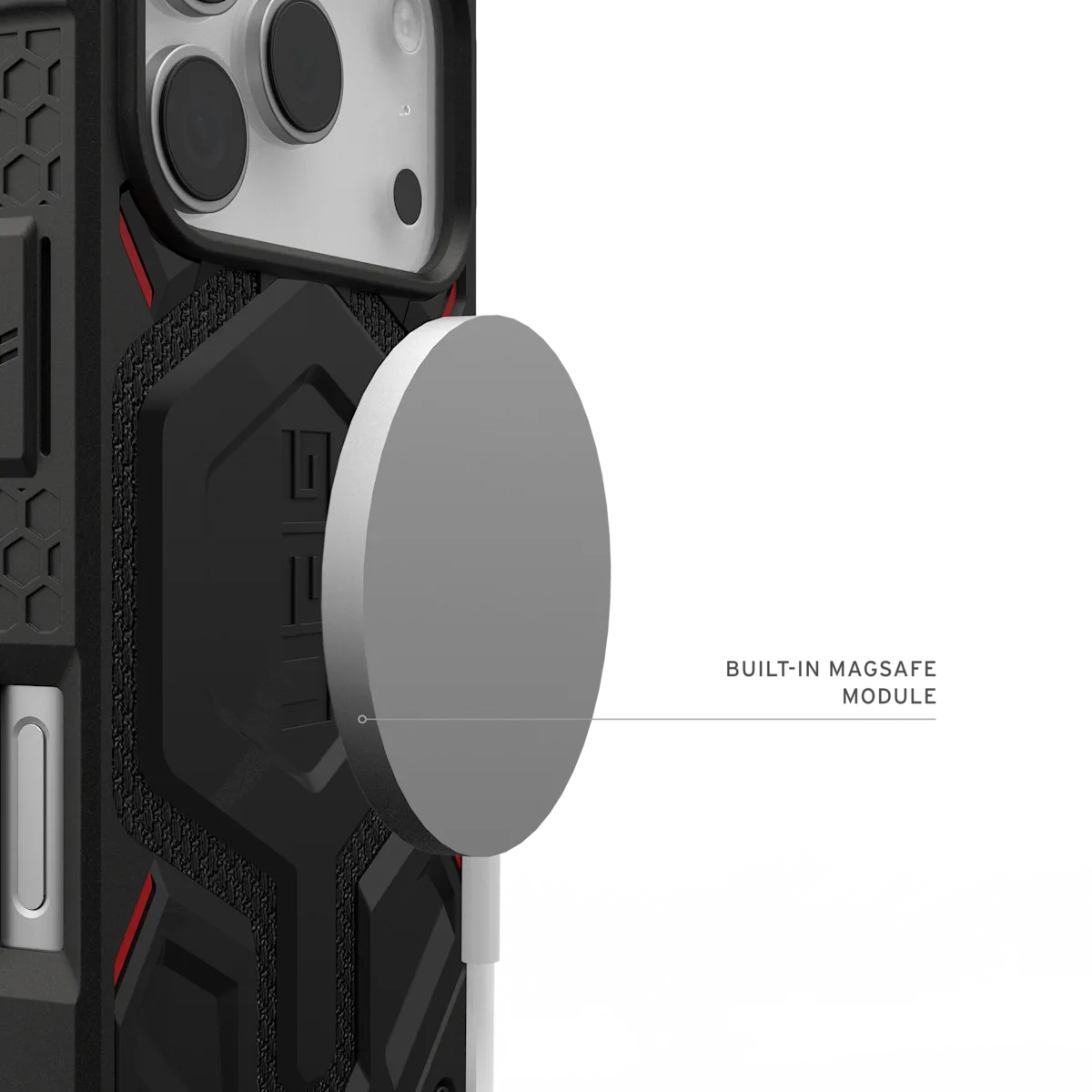 UAG รุ่น Monarch Pro - เคส iPhone 17 Pro - สี Kevlar Black