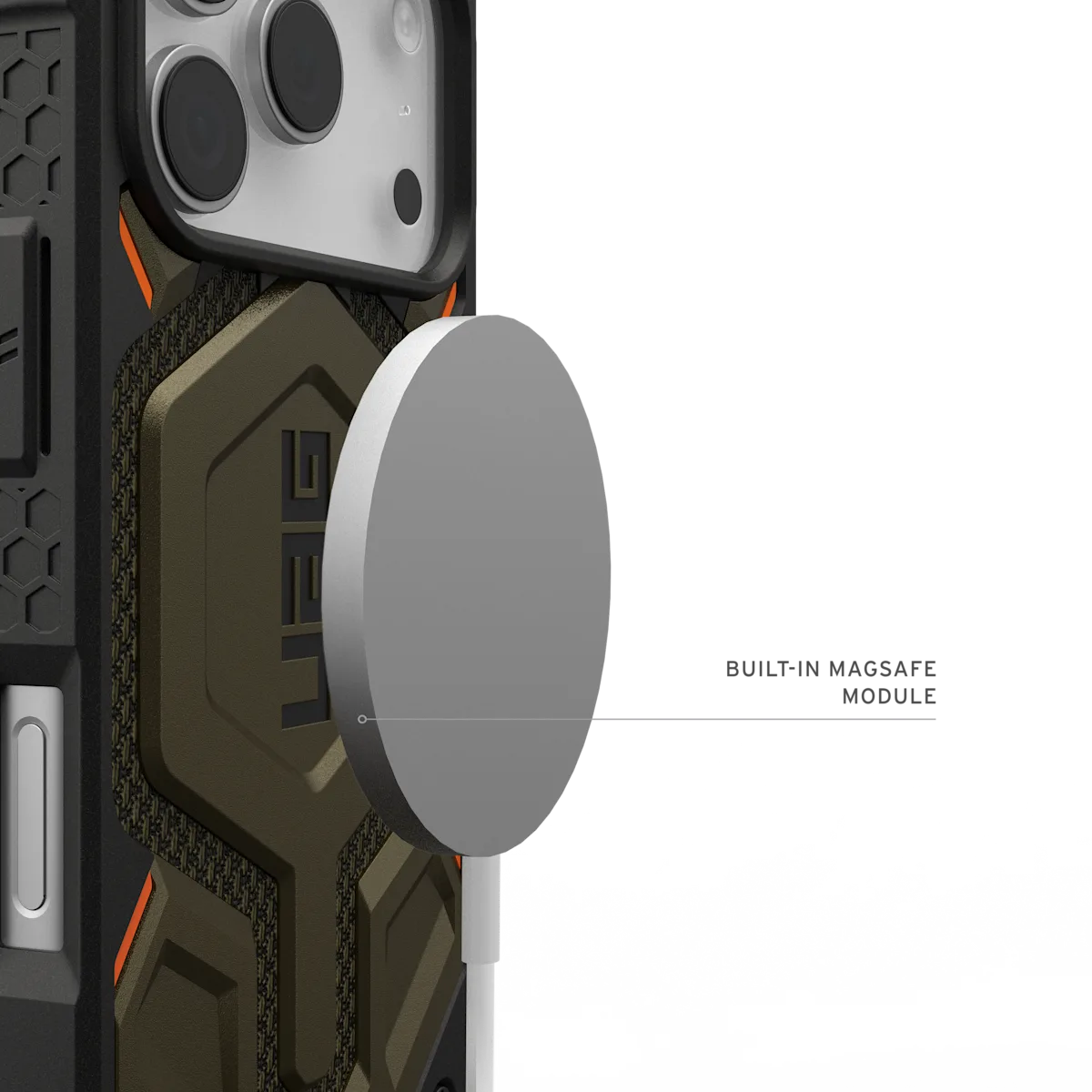 UAG รุ่น Monarch Pro - เคส iPhone 17 Pro - สี Kevlar Element Green