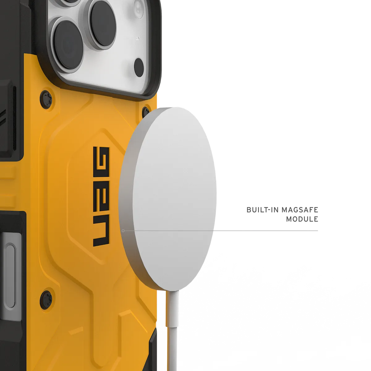 UAG รุ่น Pathfinder (Magsafe) - เคส iPhone 17 Pro - สี Heritage Yellow
