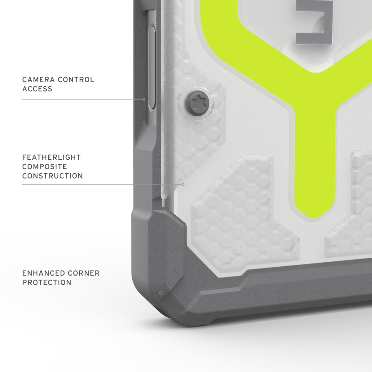 UAG รุ่น Pathfinder Clear (Magsafe) - เคส iPhone 17 Pro - สี Active Neon