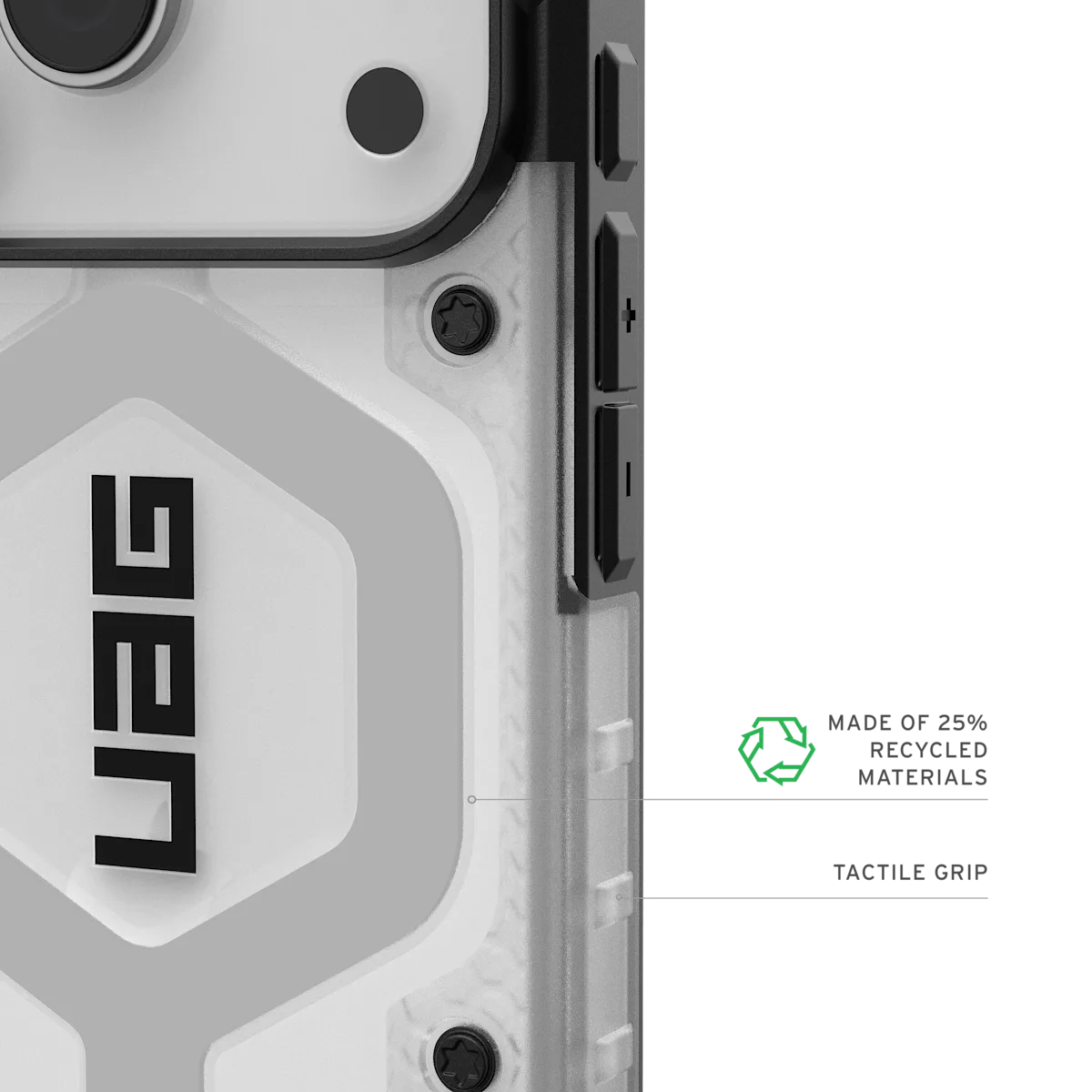 UAG รุ่น Pathfinder Clear (Magsafe) - เคส iPhone 17 Pro - สี Ice/Silver