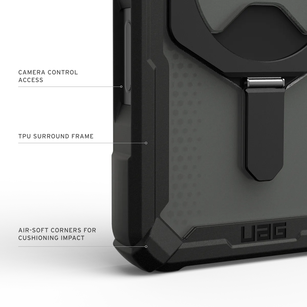 UAG รุ่น Plasma XTE (Magsafe) - เคส iPhone 17 Pro - สี Black/Pop Orange