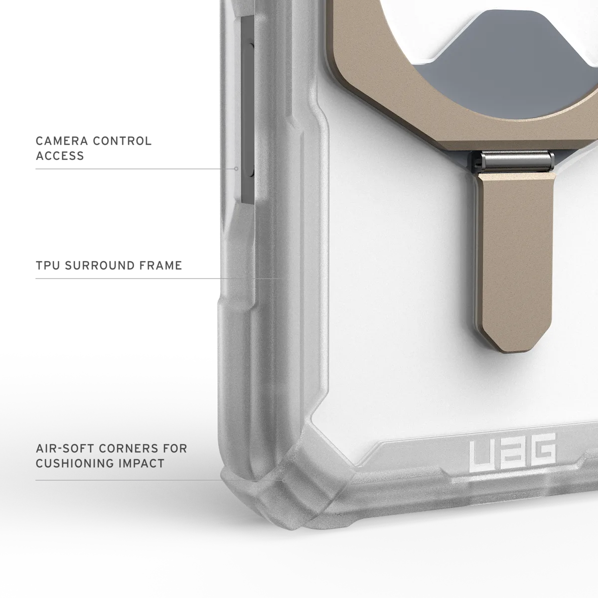 UAG รุ่น Plasma XTE (Magsafe) - เคส iPhone 17 Pro - สี Clear/Titanium