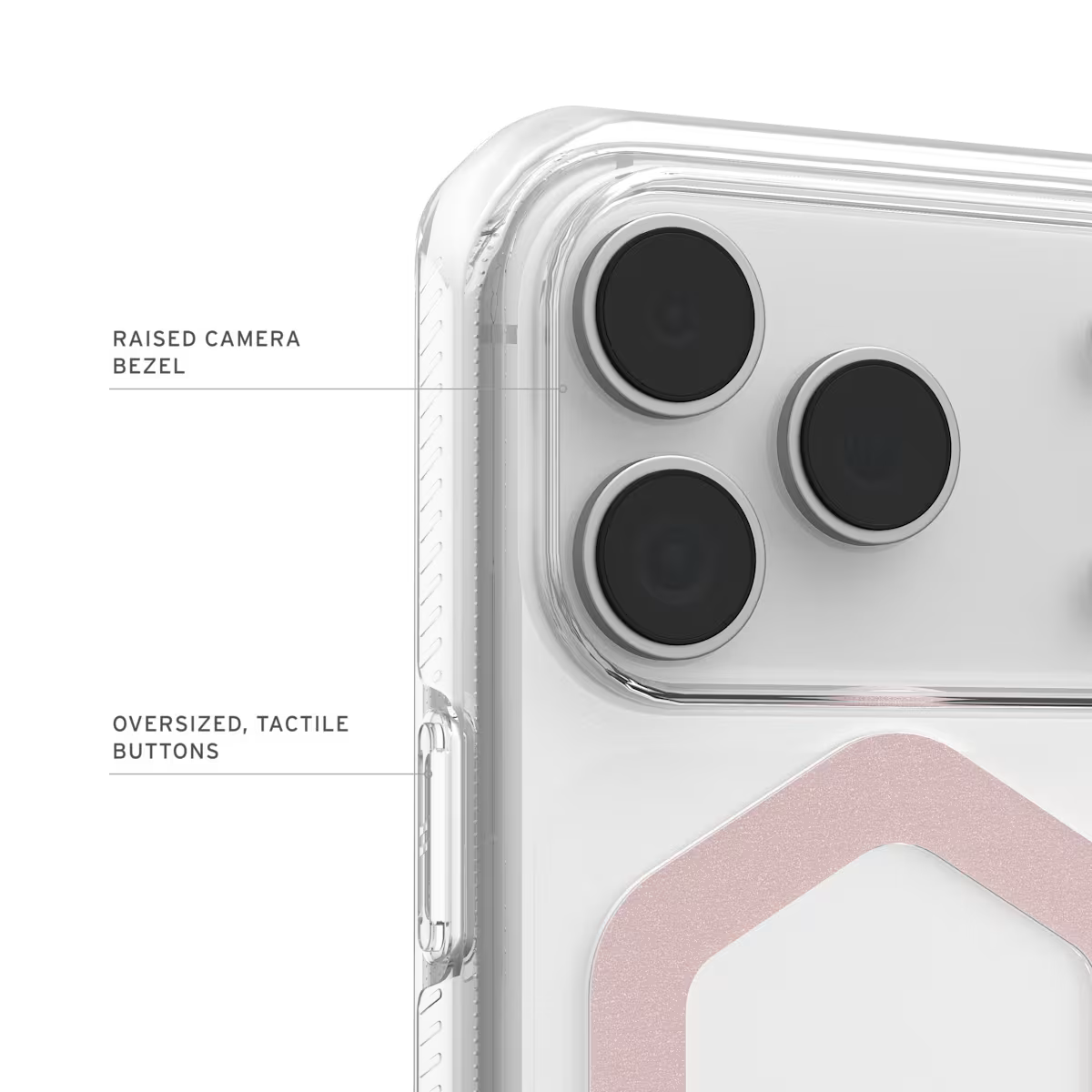 UAG รุ่น Plyo Pro - เคส iPhone 17 Pro - สี Ice/Rose Gold