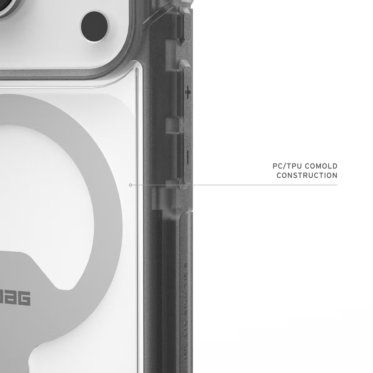 UAG รุ่น Trooper (Magsafe) - เคส iPhone 17 Pro - สี Clear/Ash