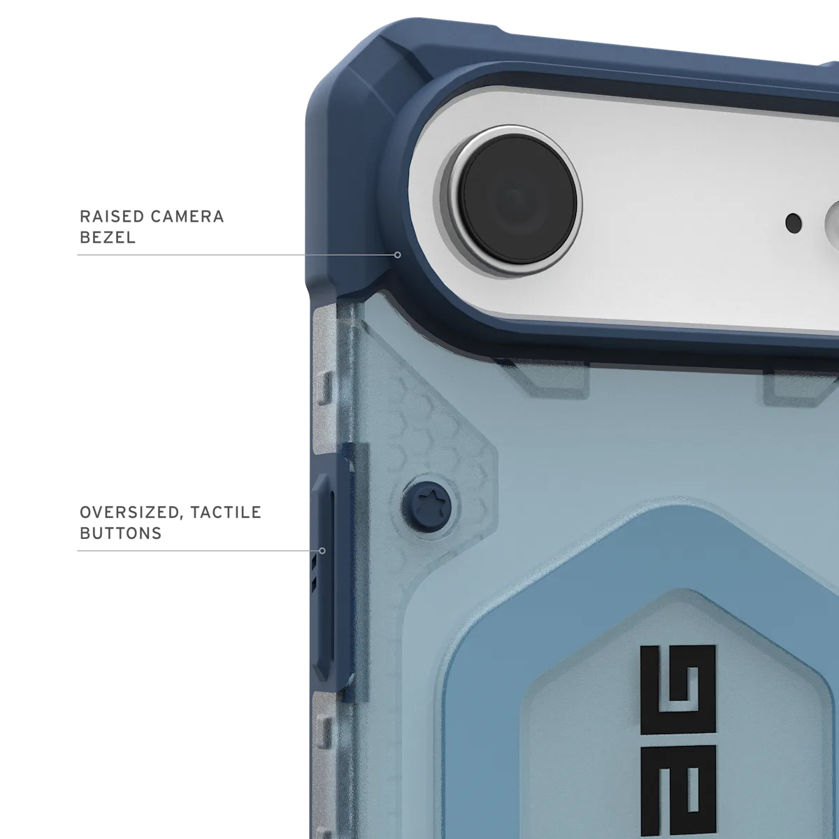 UAG รุ่น Pathfinder Clear (Magsafe) - เคส iPhone Air - สี Blues/Lanyard