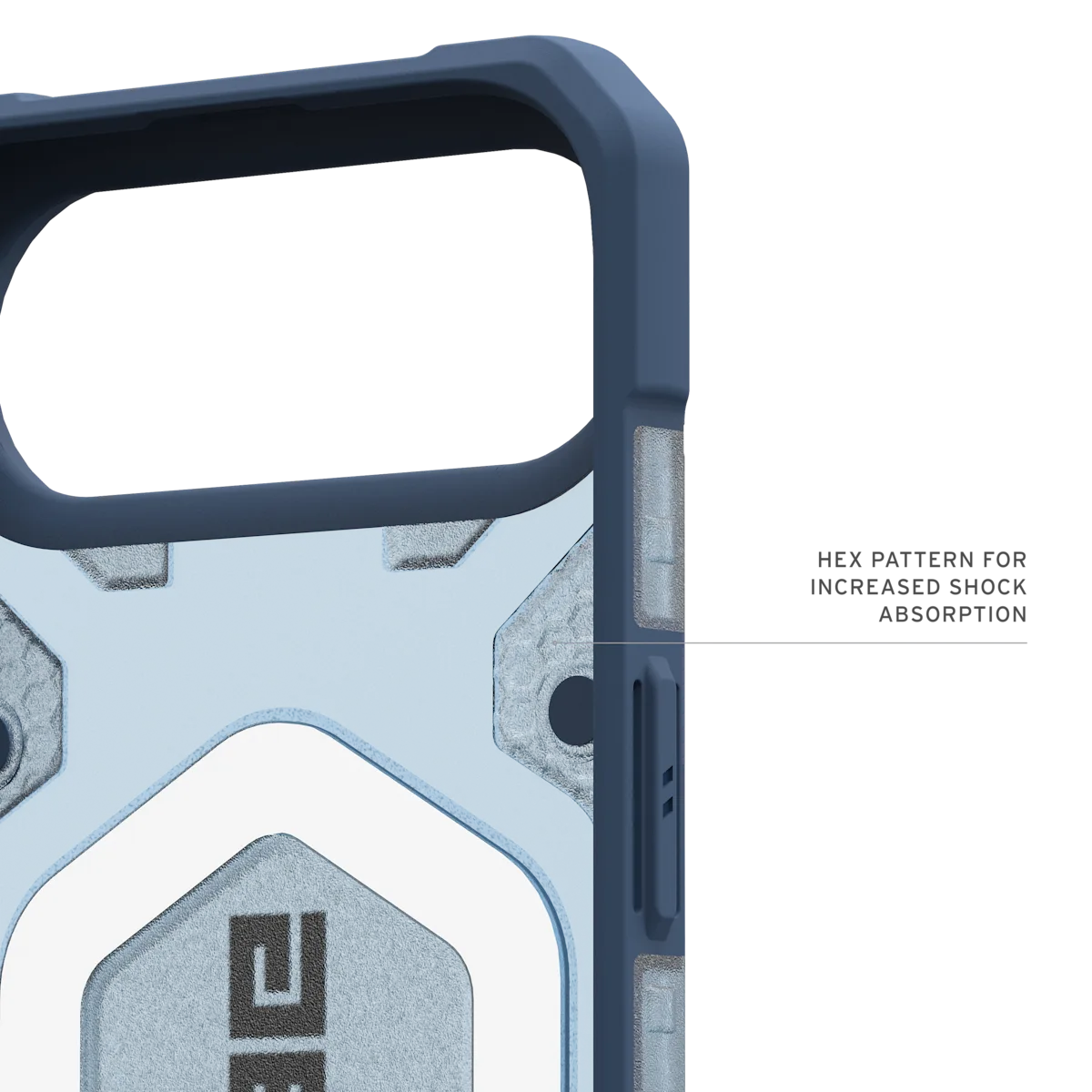 UAG รุ่น Pathfinder Clear (Magsafe) - เคส iPhone Air - สี Blues/Lanyard