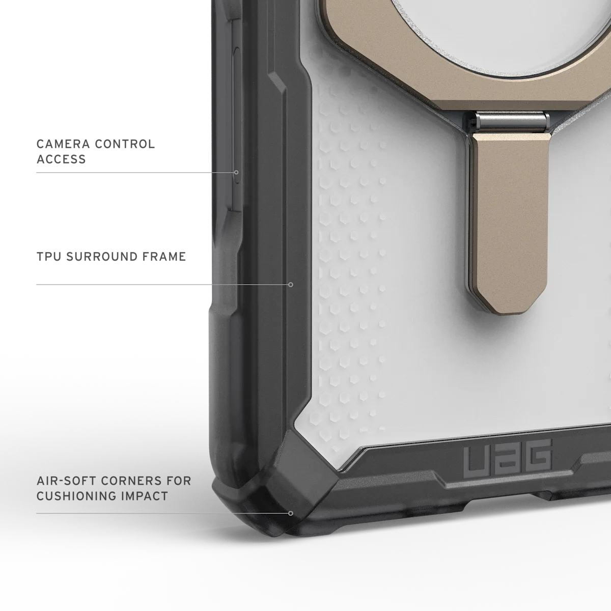 UAG รุ่น Plasma XTE (Magsafe) - เคส iPhone Air - สี Ash/Titanium