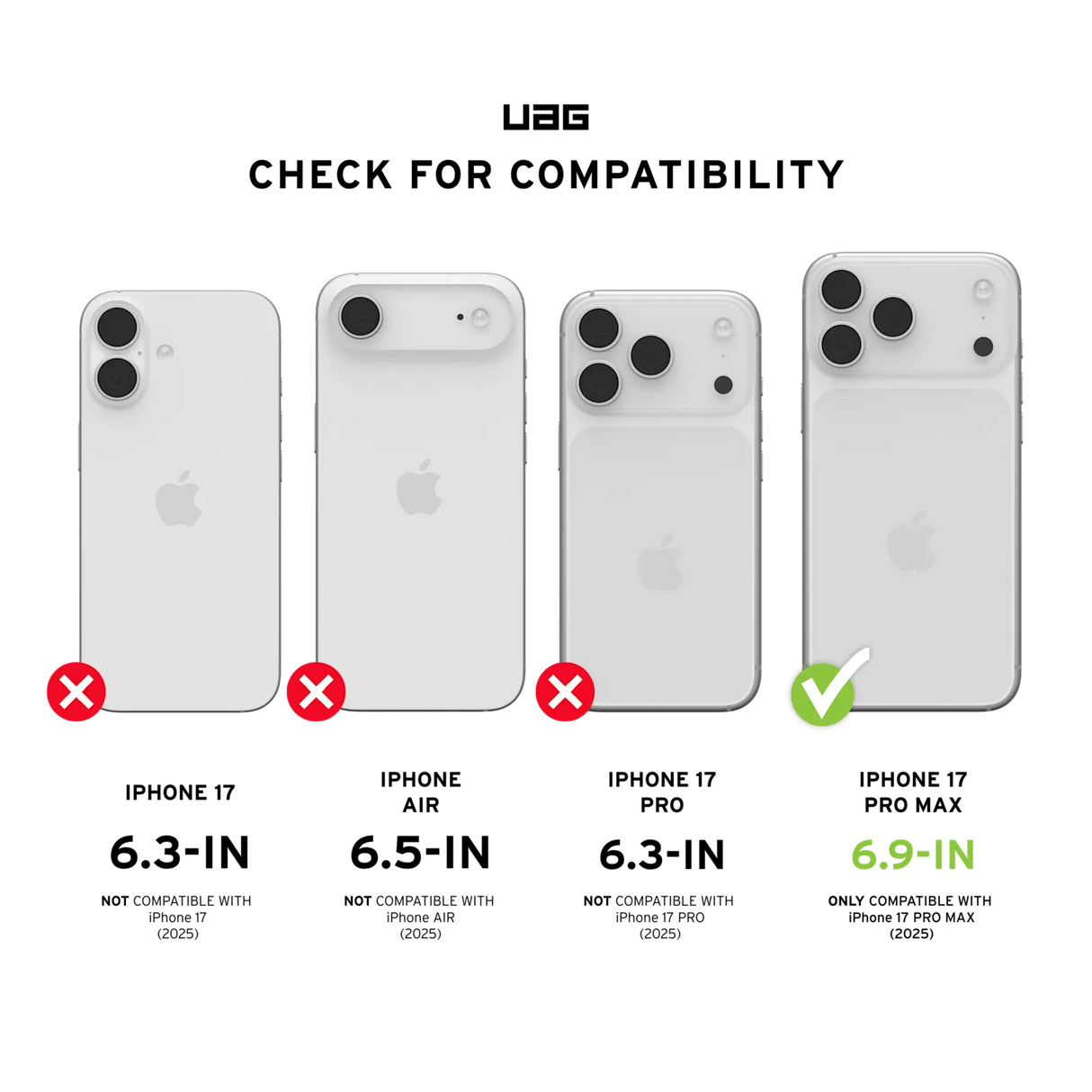 UAG รุ่น Monarch Pro - เคส iPhone 17 Pro Max - สี Kevlar Black