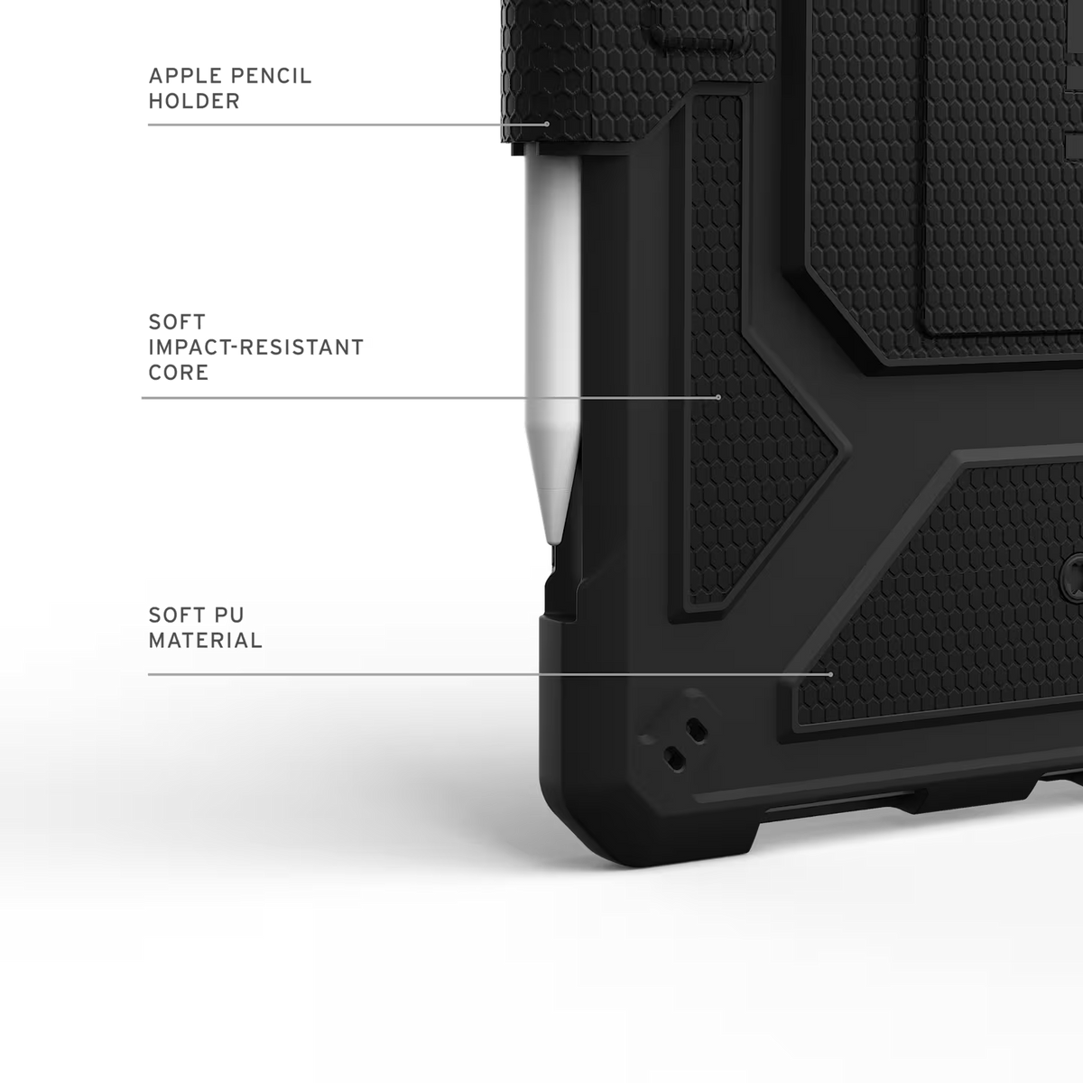 UAG รุ่น Metropolis Tact.Armr - เคส iPad 11" (A16/2025) - สี Black
