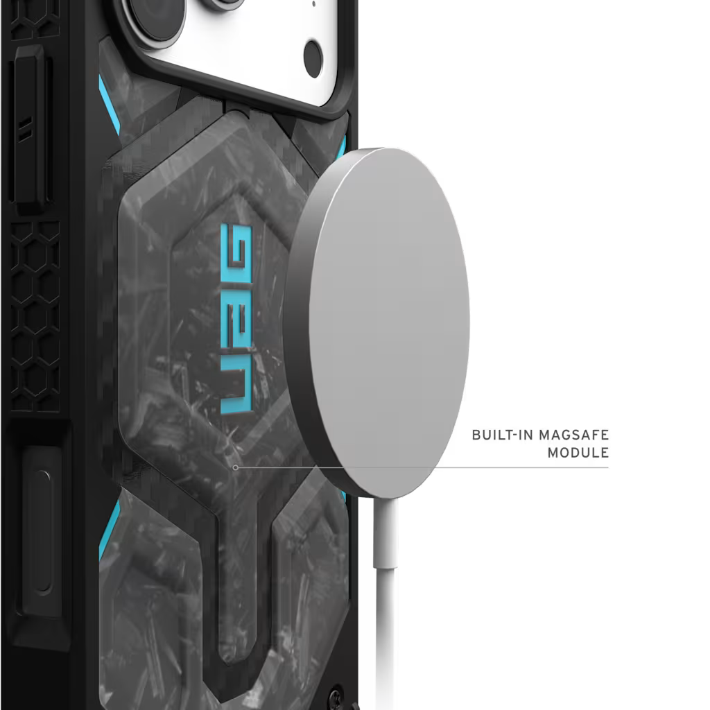 UAG รุ่น Monarch Pro - เคส iPhone 17 Pro Max – สี Forged Carbon Fiber/Blue (Limited Edition)