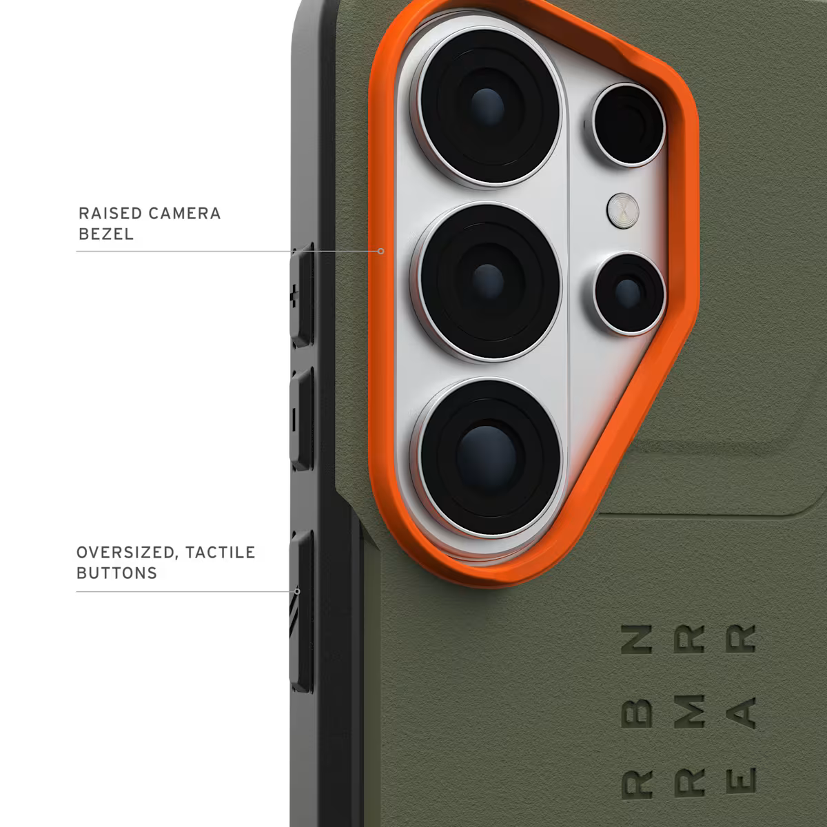 UAG รุ่น Civilian (Magnetic) - เคส Galaxy S26 Ultra - สี Olive Drab/Orange