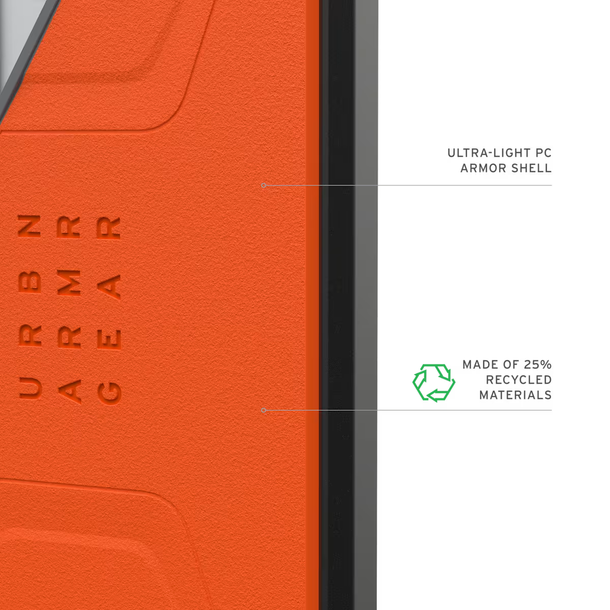 UAG รุ่น Civilian (Magnetic) - เคส Galaxy S26 Ultra - สี Orange