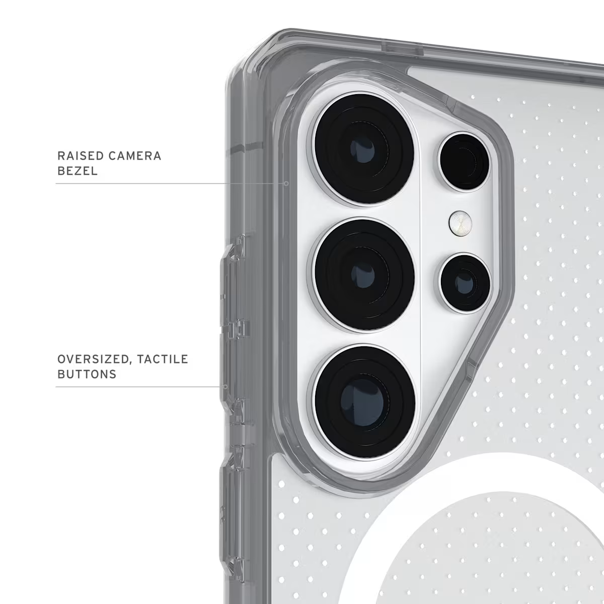 UAG รุ่น Dot (Magnetic) - เคส Galaxy S26 Ultra - สี True Clear Ice/Ash
