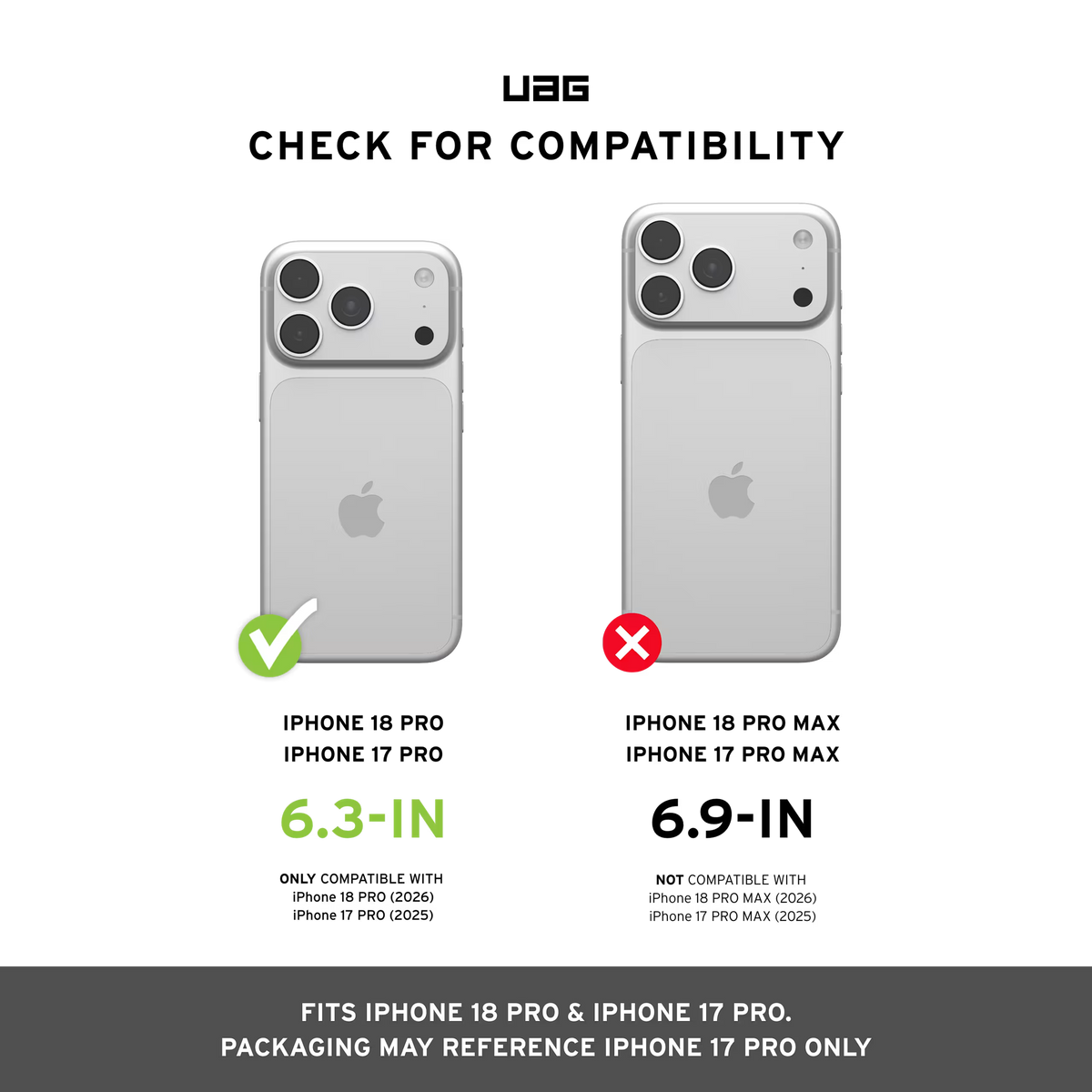 UAG รุ่น Metropolis LT (MagSafe) - เคส iPhone 17 Pro / 18 Pro - สี Ultra 200 Wolf Grey (Limited Edition)