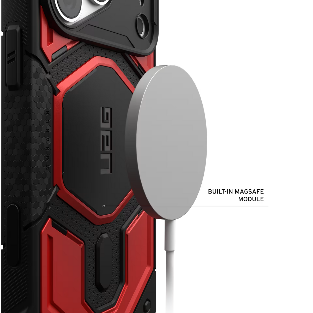 UAG รุ่น Monarch Pro (Cap) - เคส iPhone 17 Pro Max / 18 Pro Max - สี Crimson