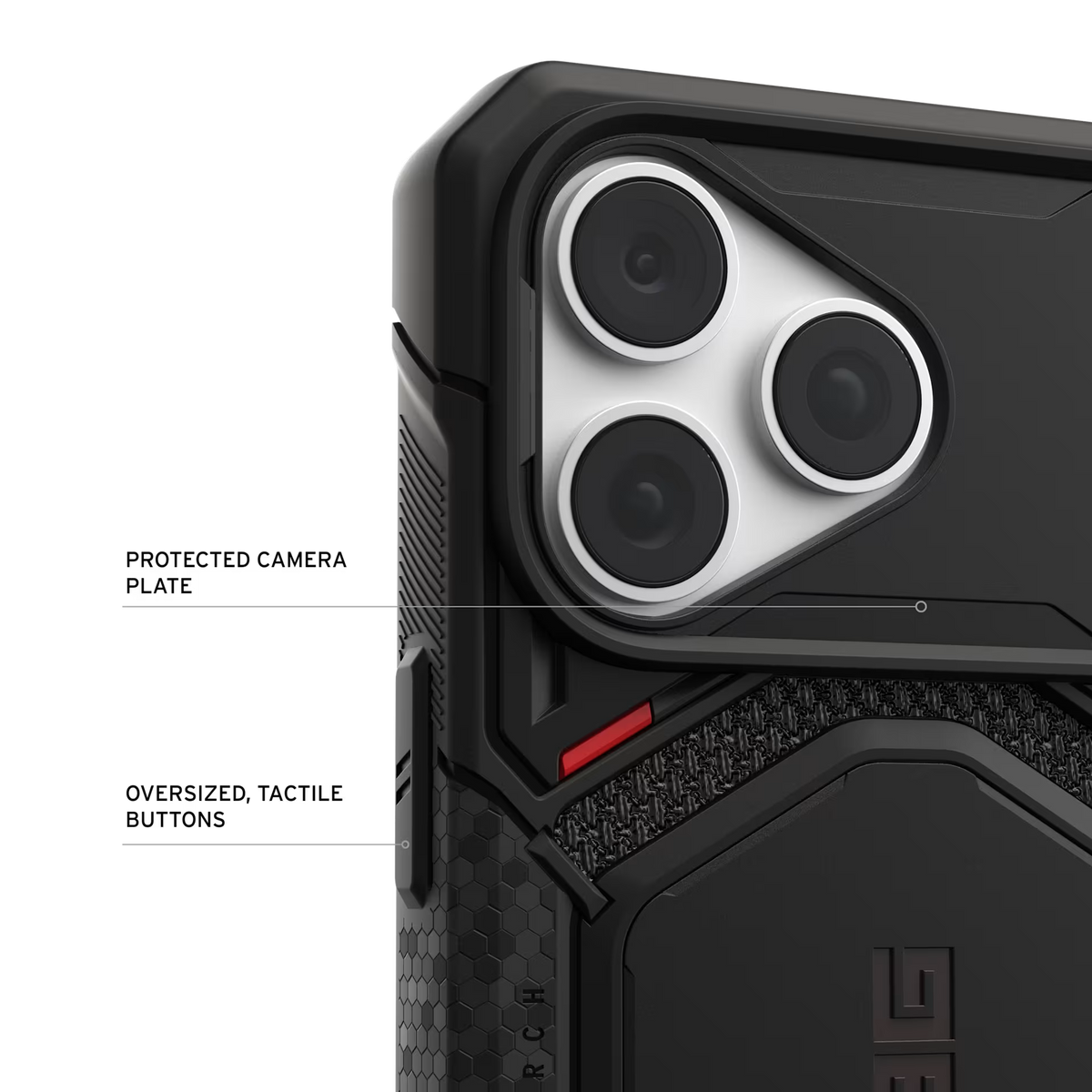 UAG รุ่น Monarch Pro (Cap) - เคส iPhone 17 Pro Max / 18 Pro Max - สี Kevlar Black
