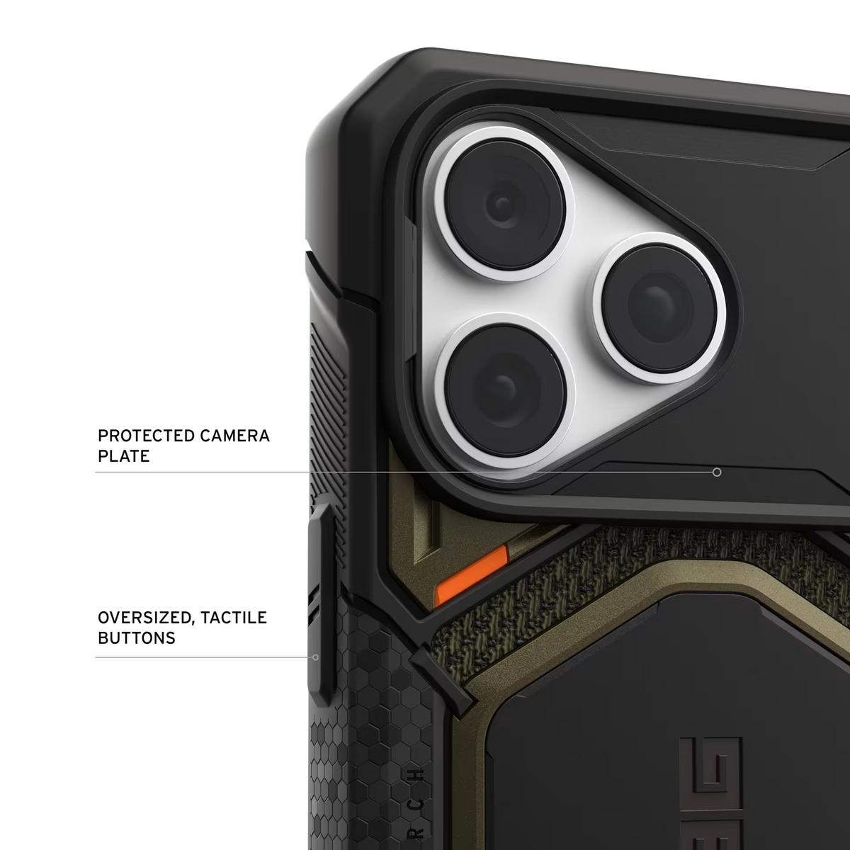 UAG รุ่น Monarch Pro (Cap) - เคส iPhone 17 Pro Max / 18 Pro Max - สี Kevlar Element Green
