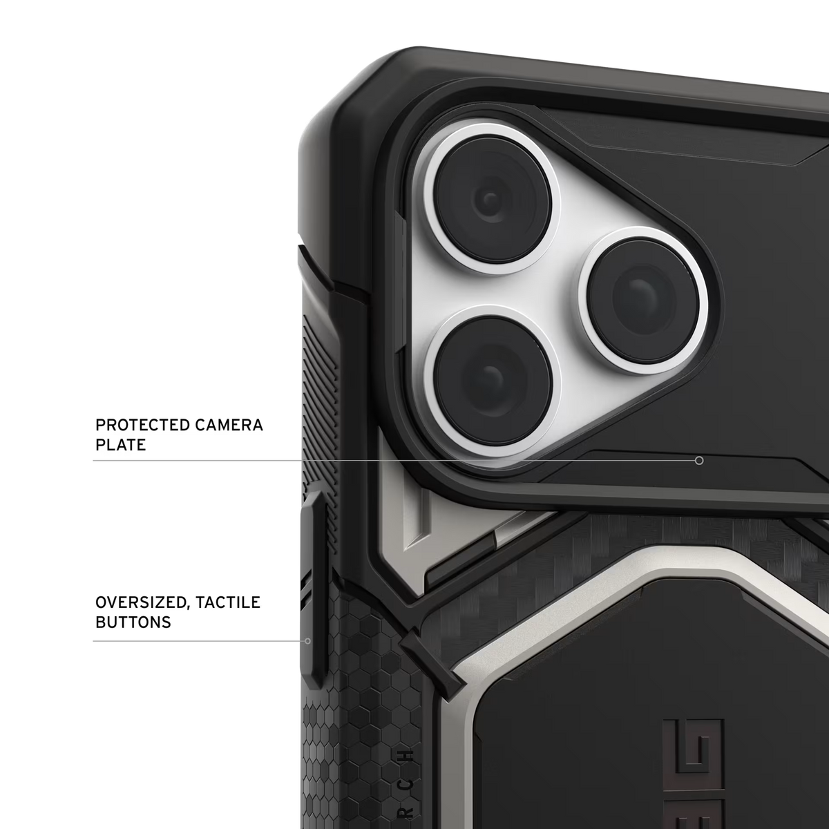 UAG รุ่น Monarch Pro (Cap) - เคส iPhone 17 Pro Max / 18 Pro Max - สี Titanium