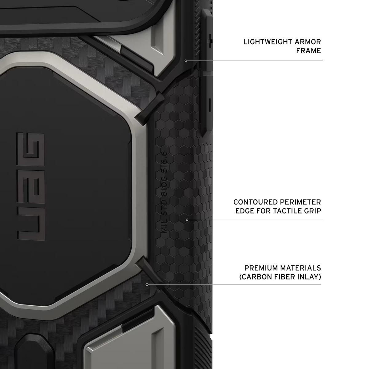 UAG รุ่น Monarch Pro (Cap) - เคส iPhone 17 Pro Max / 18 Pro Max - สี Titanium