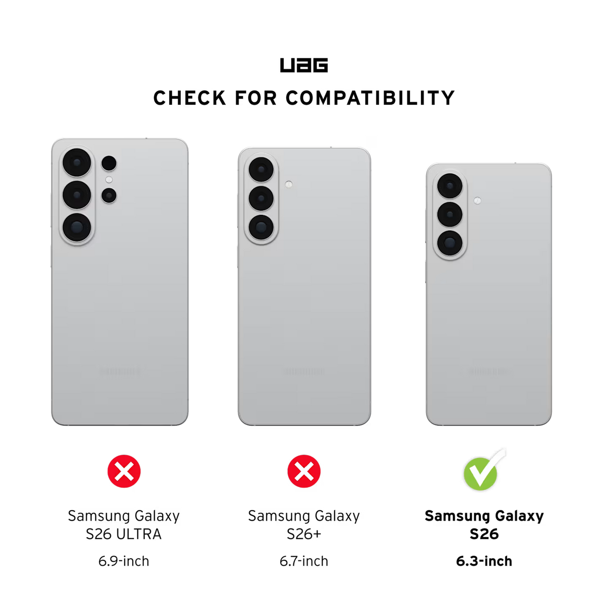 UAG รุ่น Glass Shield - ฟิล์มกระจก Galaxy S26