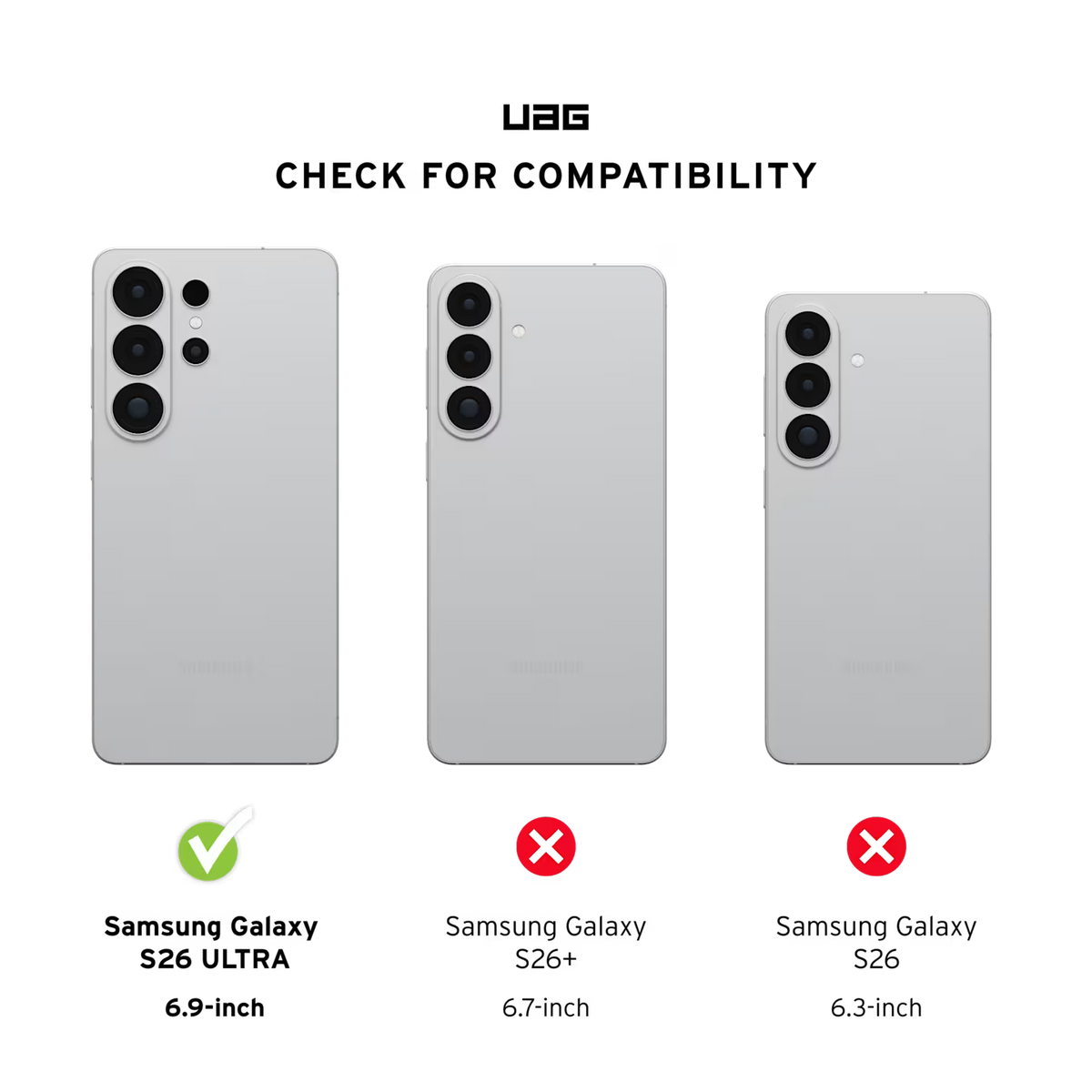 UAG รุ่น Glass Shield - ฟิล์มกระจก Galaxy S26 Ultra