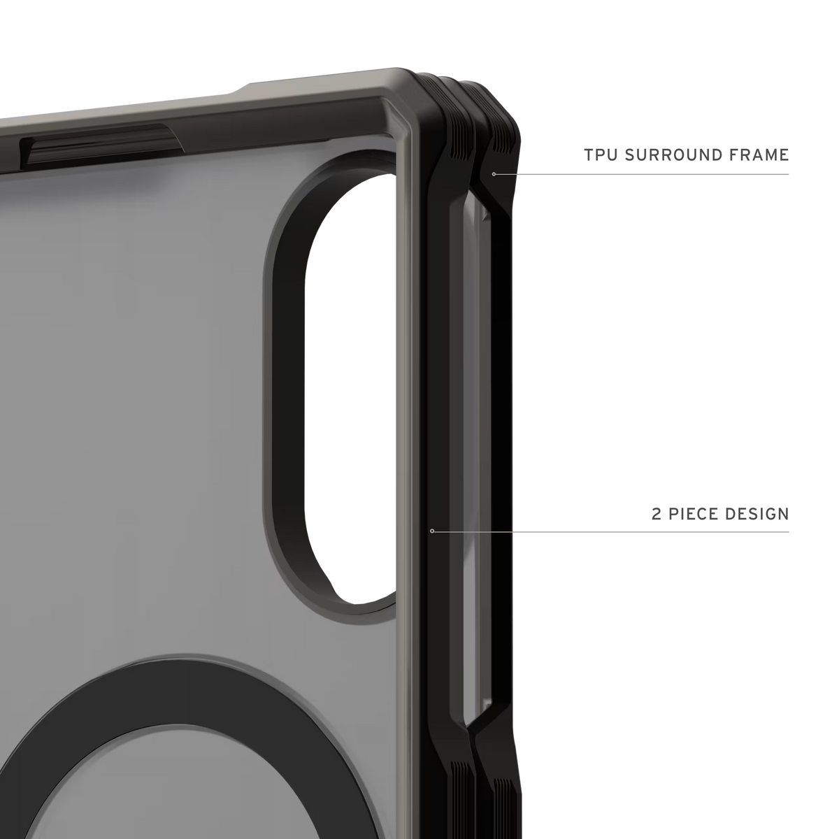 UAG รุ่น Mouve XTE (Magnetic) - เคส Galaxy Z Fold 8 - สี Ash