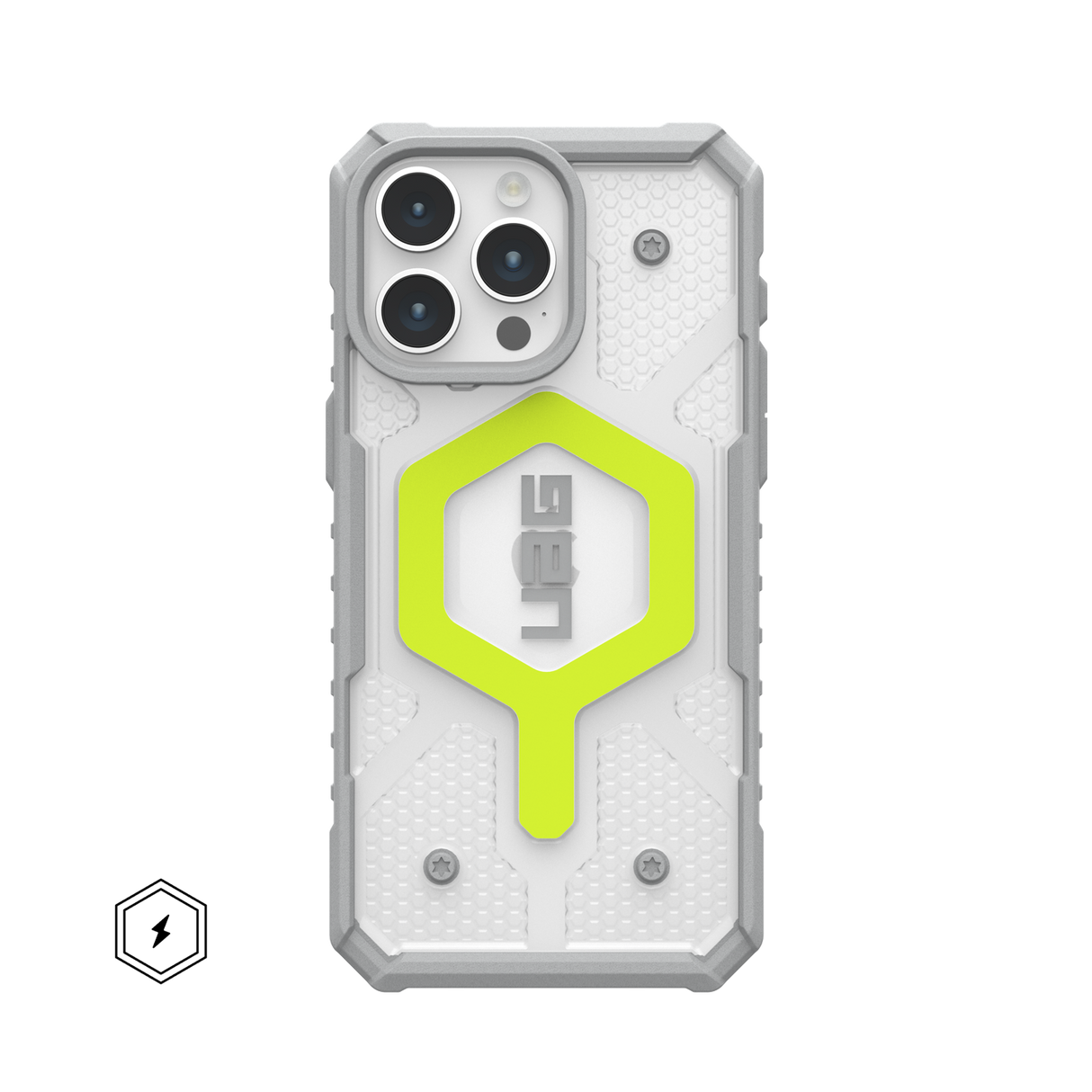 เคส UAG รุ่น Pathfinder Clear MagSafe - iPhone 15 Pro Max - สี Active Neon