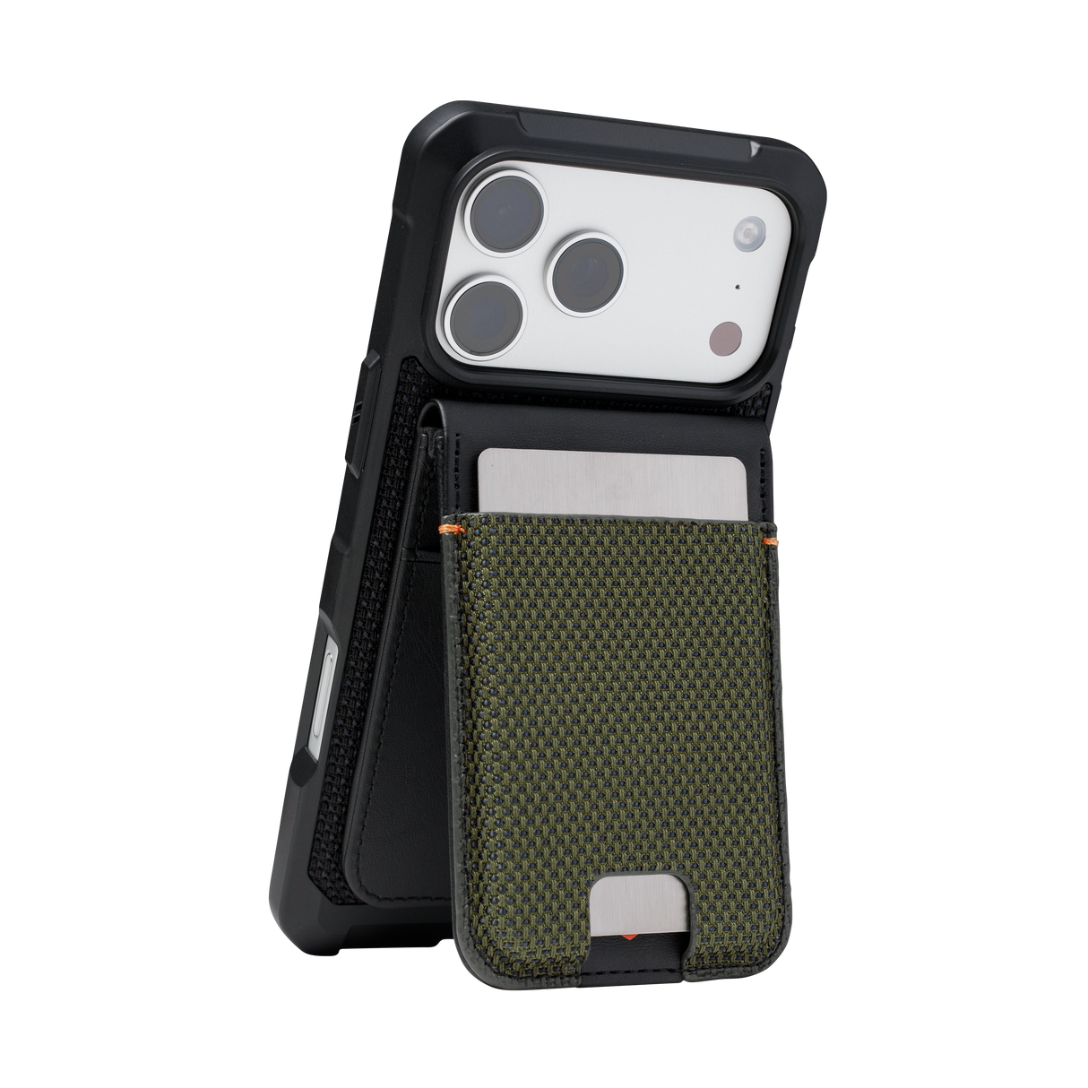 UAG รุ่น Metropolis Wallet - ที่เก็บบัตรติดหลังมือถือ - สี Kevlar Element Green