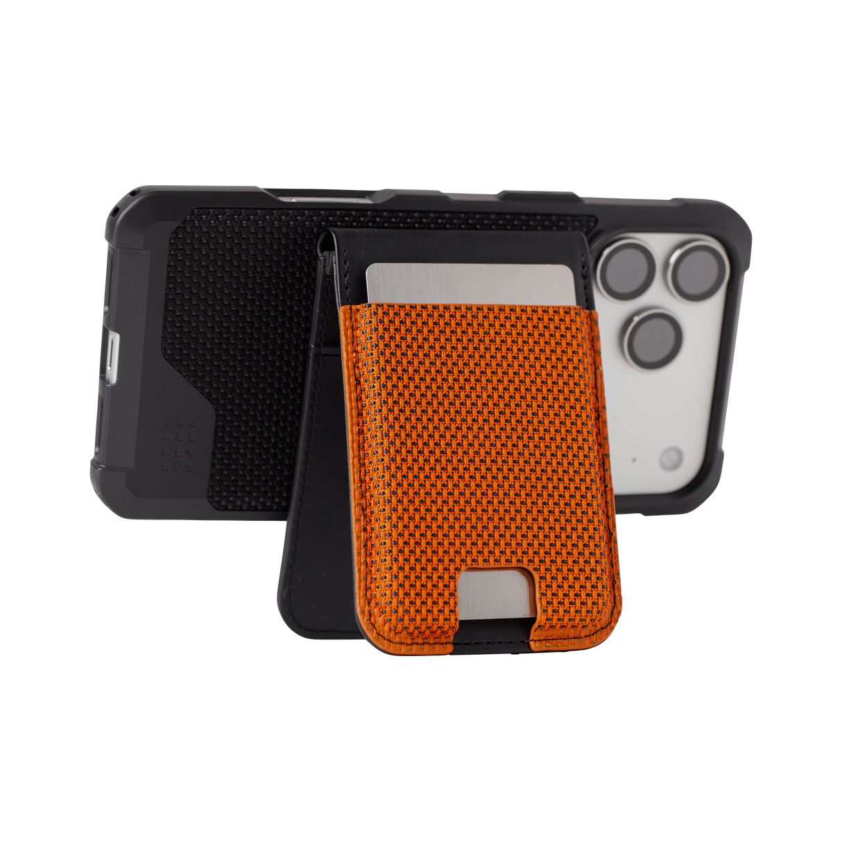 UAG รุ่น Metropolis Wallet - ที่เก็บบัตรติดหลังมือถือ - สี Kevlar Burnt Orange