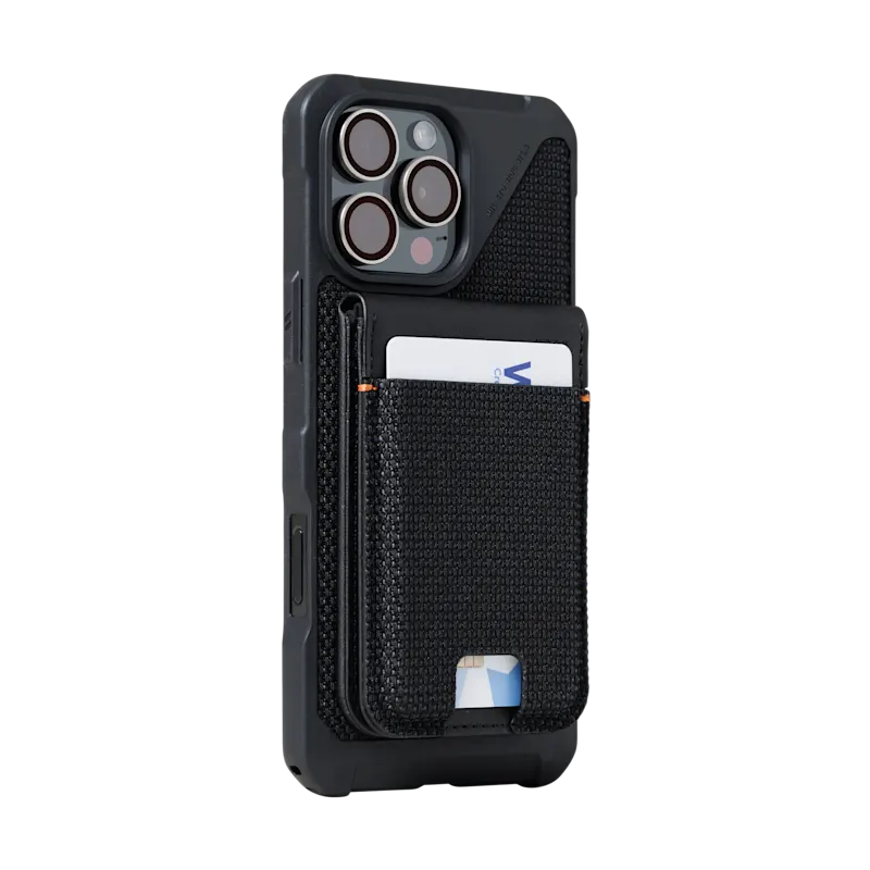 UAG รุ่น Metropolis Wallet - ที่เก็บบัตรติดหลังมือถือ - สี Kevlar Black