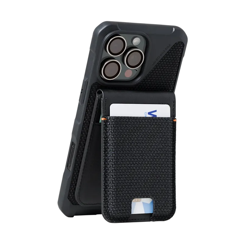 UAG รุ่น Metropolis Wallet - ที่เก็บบัตรติดหลังมือถือ - สี Kevlar Black