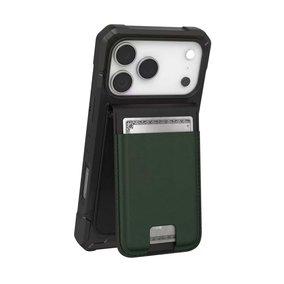 UAG รุ่น Metropolis Wallet - ที่เก็บบัตรติดหลังมือถือ - สี Olive (PU)