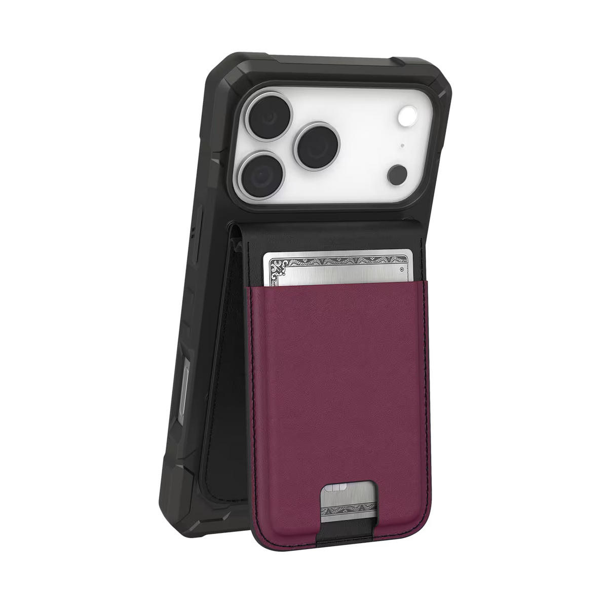UAG รุ่น Metropolis Wallet - ที่เก็บบัตรติดหลังมือถือ - สี Deep Purple Synth (PU)